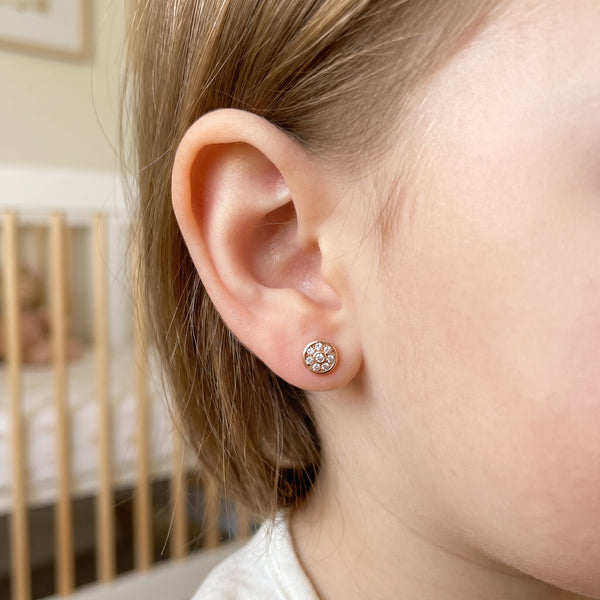 Phool 18kt Gold Daily Wear Diamond Stud Earrings for Kids