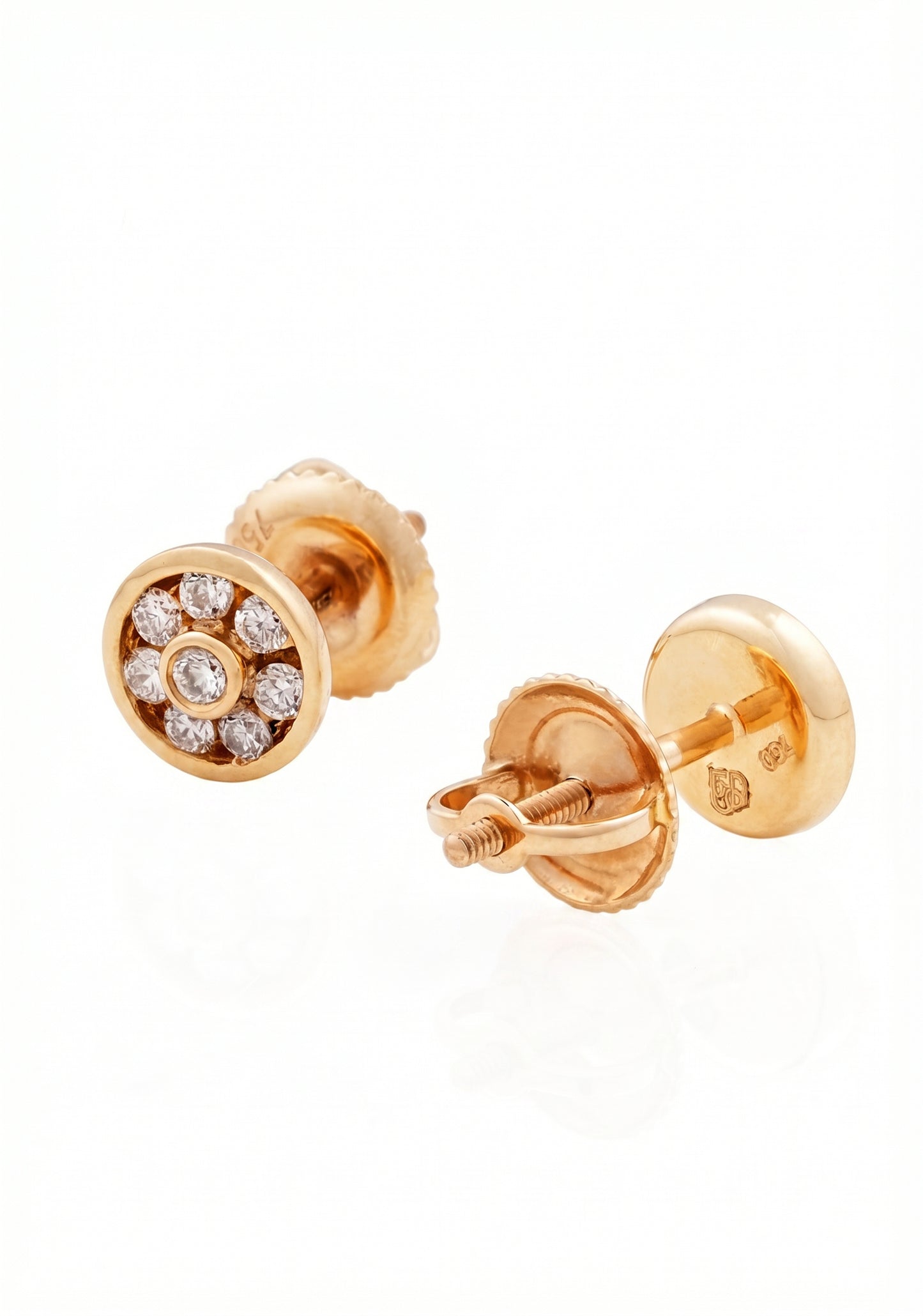 Phool 18kt Gold Daily Wear Diamond Stud Earrings for Kids