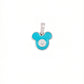 18kt Gold Kids Blue Enamel Diamond Pendant