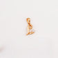 18kt Gold Initial L Daily Wear Diamond Pendant for Kids