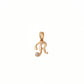 18kt Gold Initial R Daily Wear Diamond Pendant for Kids