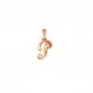 18kt Gold Initial P Daily Wear Diamond Pendant for Kids