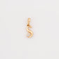 18kt Gold Initial S Daily Wear Diamond Pendant for Kids