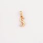18kt Gold S Initial Daily Wear Diamond Pendant for Kids