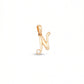 18kt Gold N Initial Daily Wear Diamond Pendant for Kids