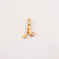 18kt Gold A Initial Daily Wear Diamond Pendant for Kids