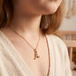 18kt Gold Initial A Everyday Wear Diamond Pendant for Kids