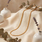 18Kt Yellow Gold Textured Bead Chain for Men