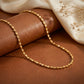 18Kt Yellow Gold Nugget Link Chain for Men