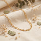 18KT Yellow Gold Paperclip Link Chain for Men