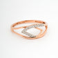 Leaf Interlock 18kt Rose Gold Daily Wear Diamond Ring