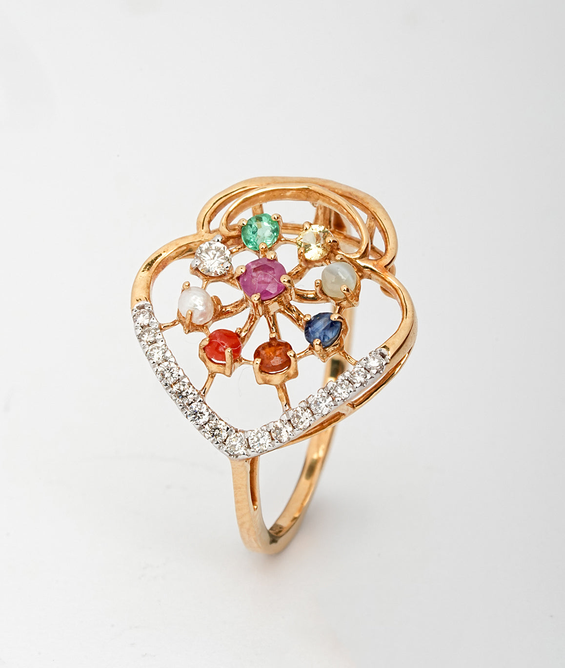 Navraya Multigem Wedding Wear 18kt Diamond Ring