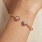 18Kt Gold Open Cuff Diamond Bangle for Women