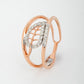 Dual Band Rose Gold Plated 18kt Diamond Ring