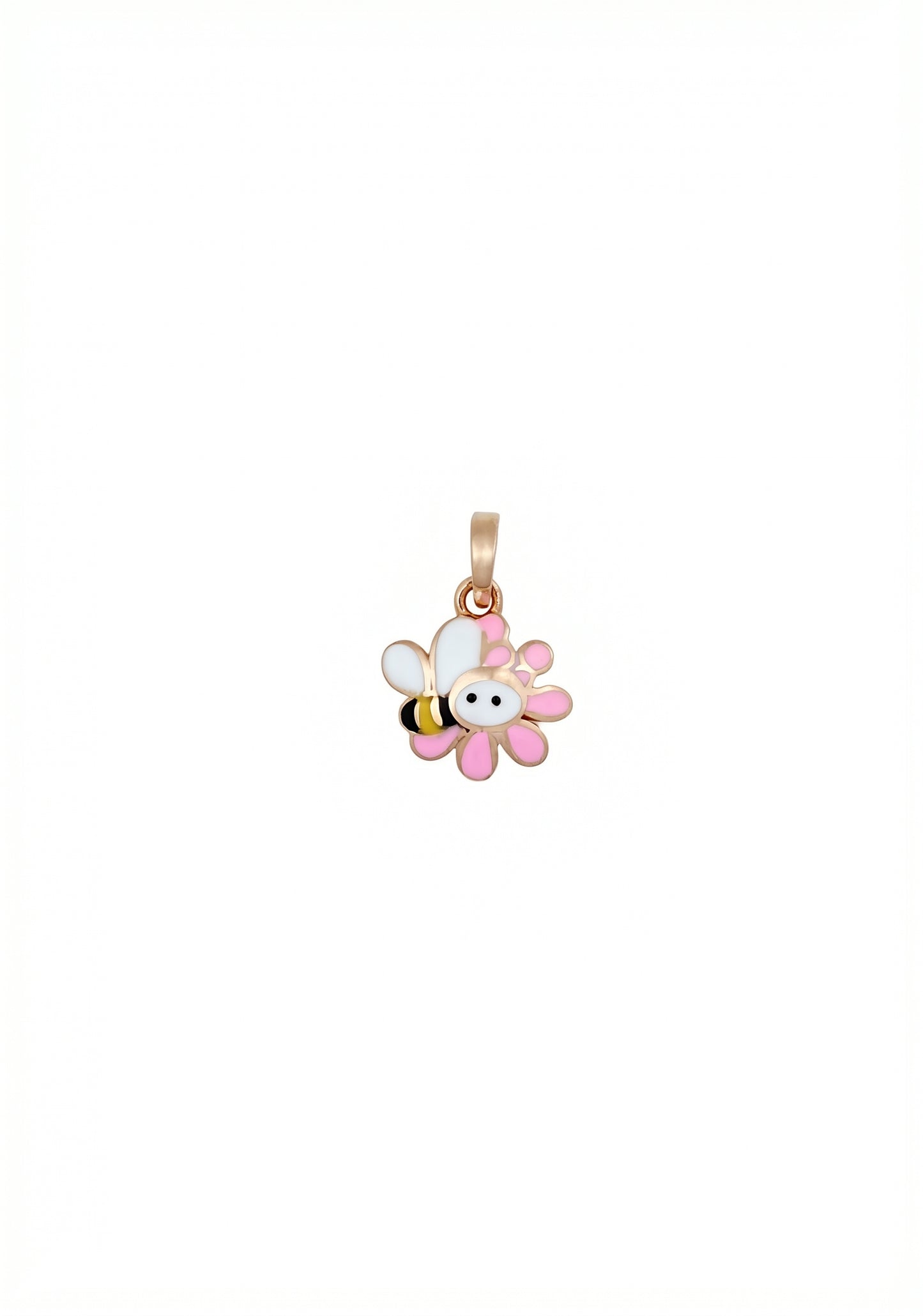 Buzzy Bloom 18Kt Flower Enamel Pendant for Kids