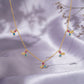 Sky Petal 18 KT Gold Necklace For Women