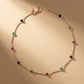 18kt Gold Multi-Gemstone arty Wear Anklet