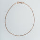 18kt Rose Gold Bead Station Anklet for Women | Two-Tone Box Chain
