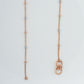 18kt Rose Gold Two-Tone Diamond Cut Bead Anklet