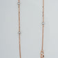 18Kt Rose Gold Bead Charm Anklet for Women