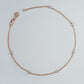 18Kt Rose Gold Bead Charm Anklet for Women