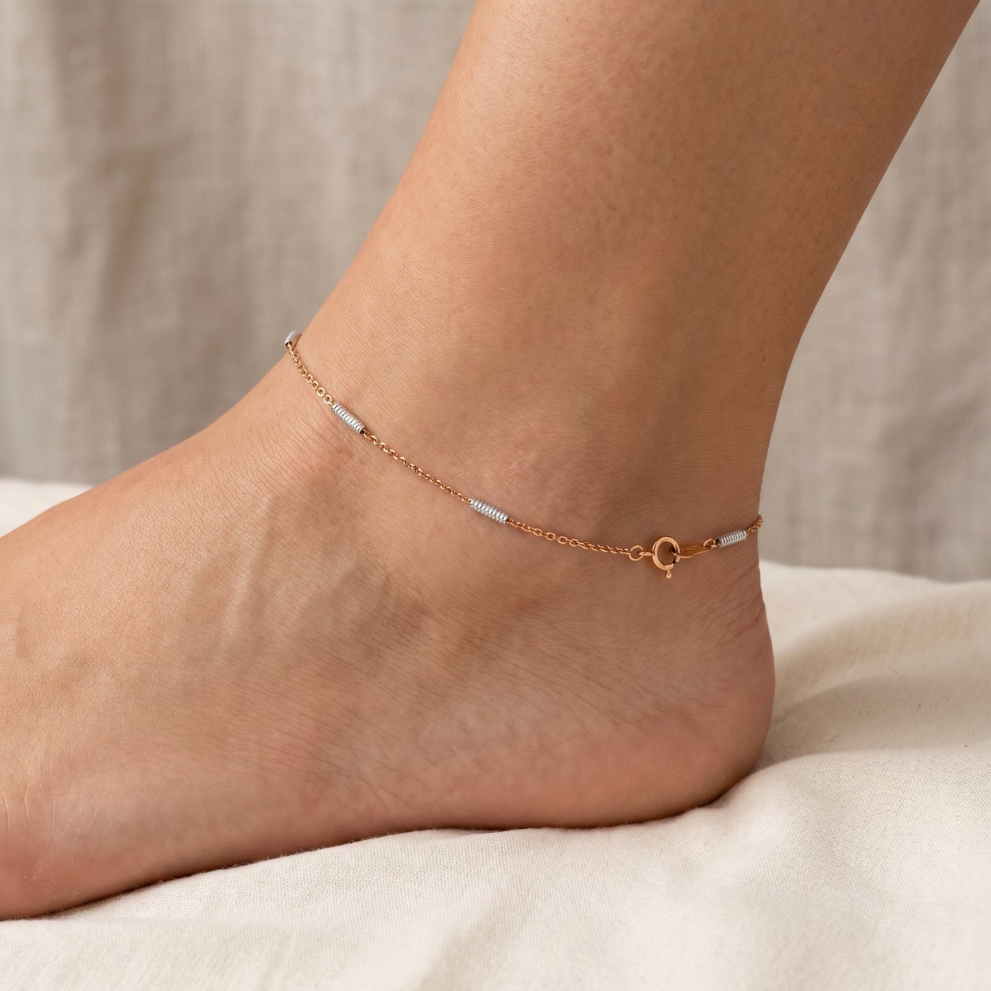 18kt Gold Everyday Anklet for Women
