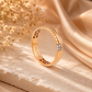 18KT Yellow Gold Diamond Band Ring For Men