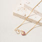 18KT Gold Diamond Color Stone Pendant Chain for Women