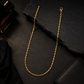 18Kt Yellow Gold Mirror Link Chain for Men
