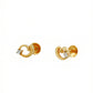 Golu Swirl 18kt Yellow Gold Diamond Earrings