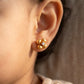 Bubbly Diamond Stud Earrings 18kt Yellow Gold