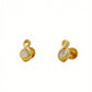 Sursur Music Note Diamond 18kt Yellow Gold Earrings