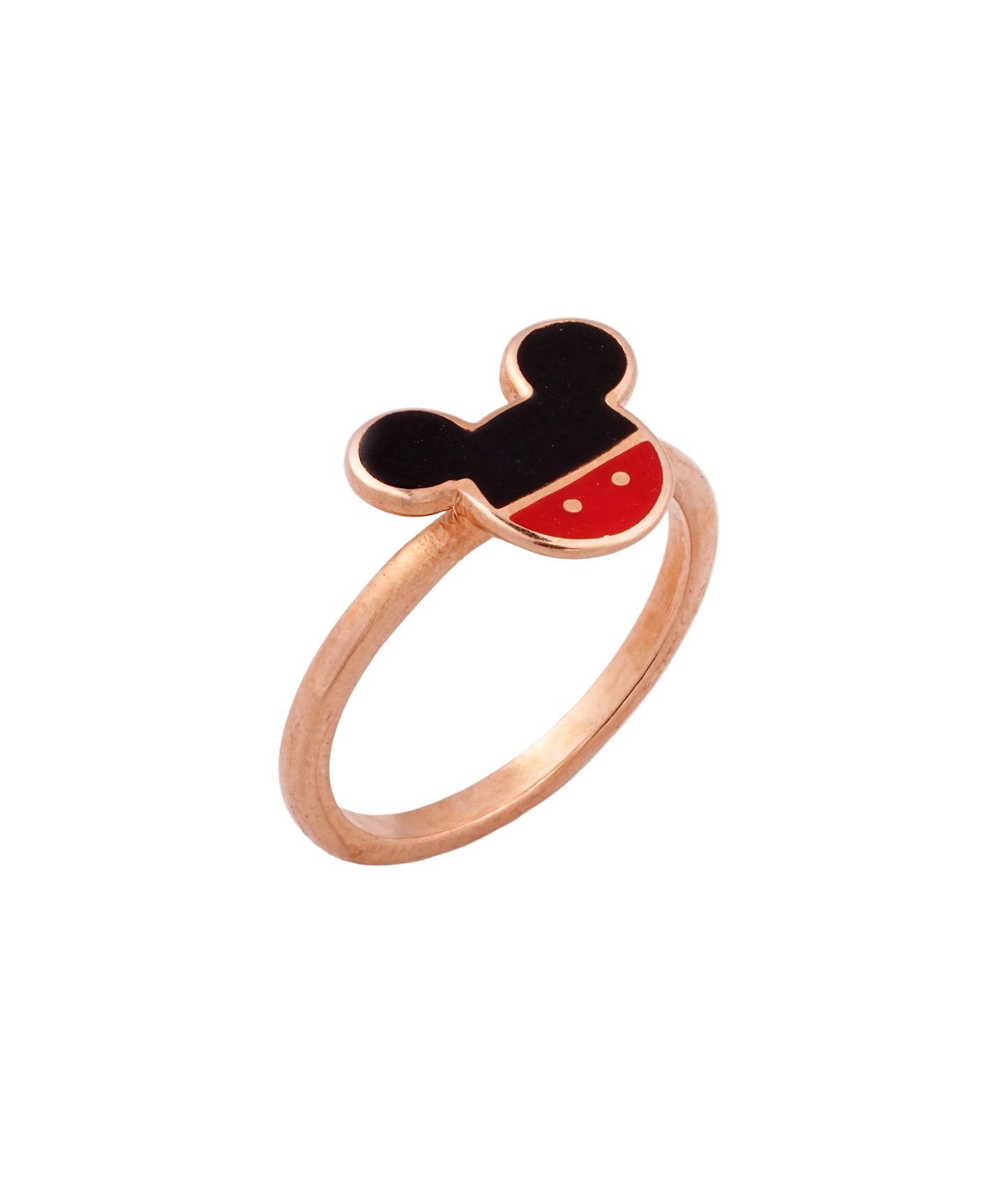 Mickey Kids Enamel 18kt Rose Gold Ring