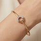 Minimal Diamond Bangle in 18kt Yellow Gold For Women  