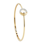Minimal Diamond Bangle in 18kt Yellow Gold For Women  