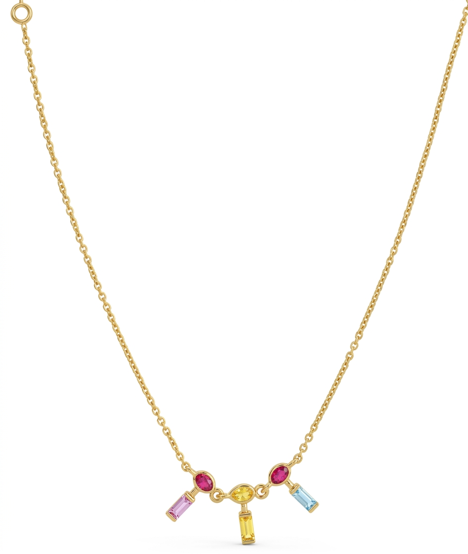 Mixed Gemstone Bracelet in 18kt Yellow Gold