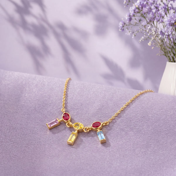 Mixed Gemstone Bracelet in 18kt Yellow Gold