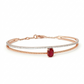 Ruby Solitaire Daily Wear Women's 18kt Diamond Bangle