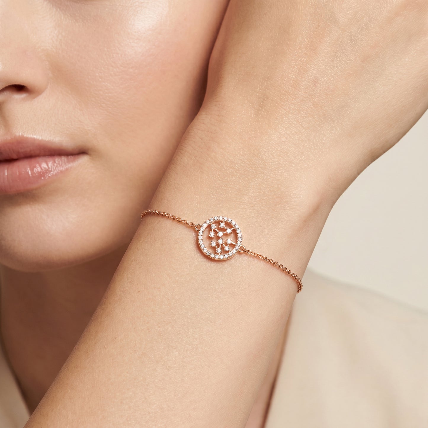 Starburst 18KT Diamond Gold Bracelet For Women