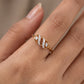 Infinity Wave 18kt Diamond Ring for Office Wear