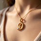 18kt Gold D Initial Daily Wear Diamond Pendant for Kids