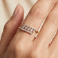 Diamond Ladder Leaf 18kt Diamond Ring for Office Wear