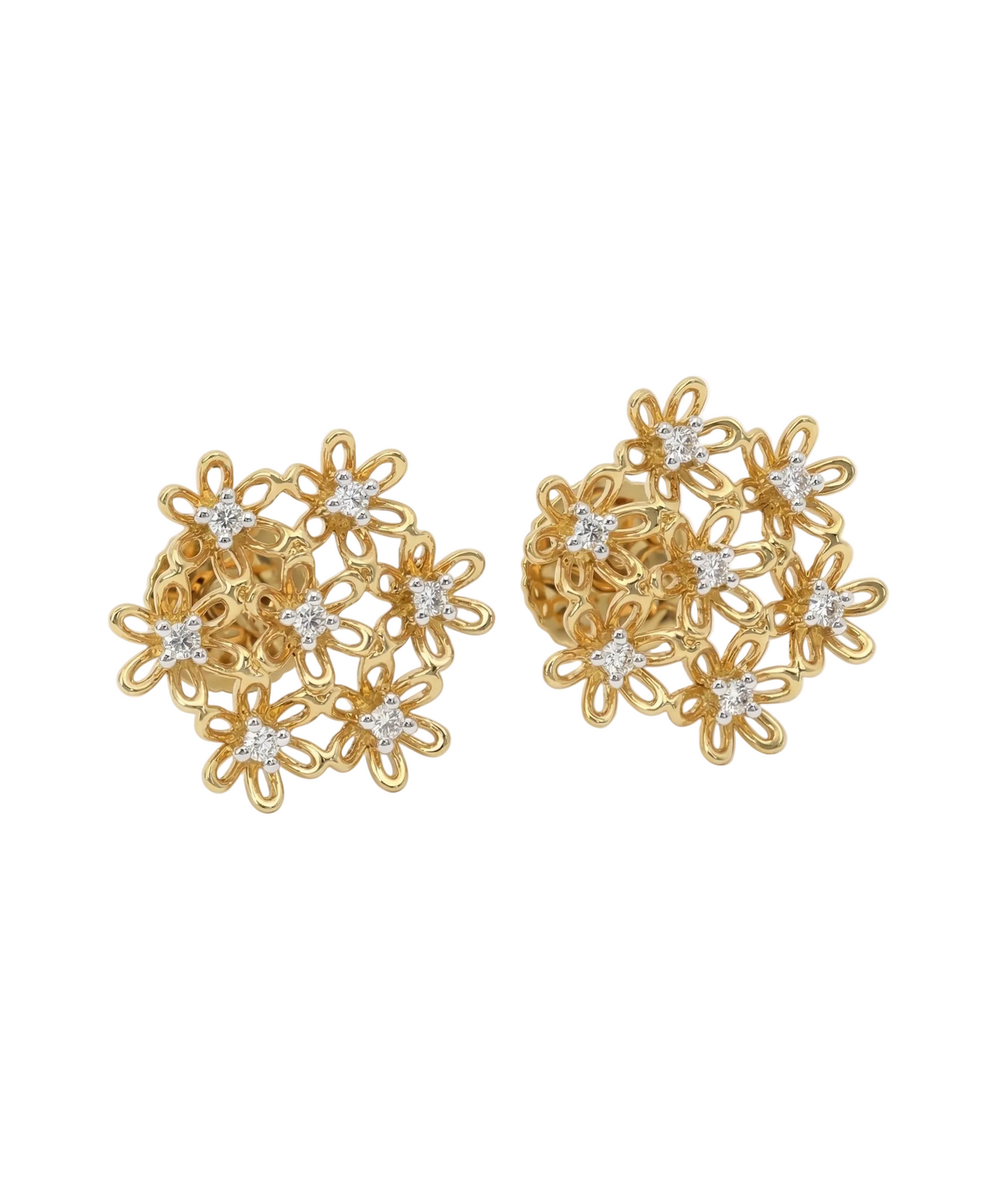 Bloomyne 18kt Diamond Stud Earrings for Women