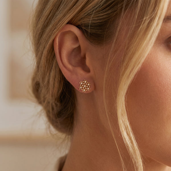 Bloomyne 18kt Diamond Stud Earrings for Women