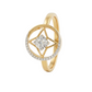Pentacle 18kt Diamond Ring for Women