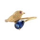 Aviora Bird Motif Sapphire 18kt Gold Ring for Women