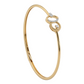 Interlocked Minimal Diamond Bangle in 18kt Yellow Gold