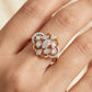 Petal Bloom 18kt Diamond Ring for Daily Wear