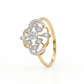 Petal Bloom 18kt Diamond Ring for Daily Wear