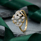 Petal Bloom 18kt Diamond Ring for Daily Wear